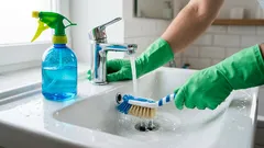 Jak odstranit vodní kámen v koupelně bez drhnutí: ocet a kyselina citronová krok za krokem